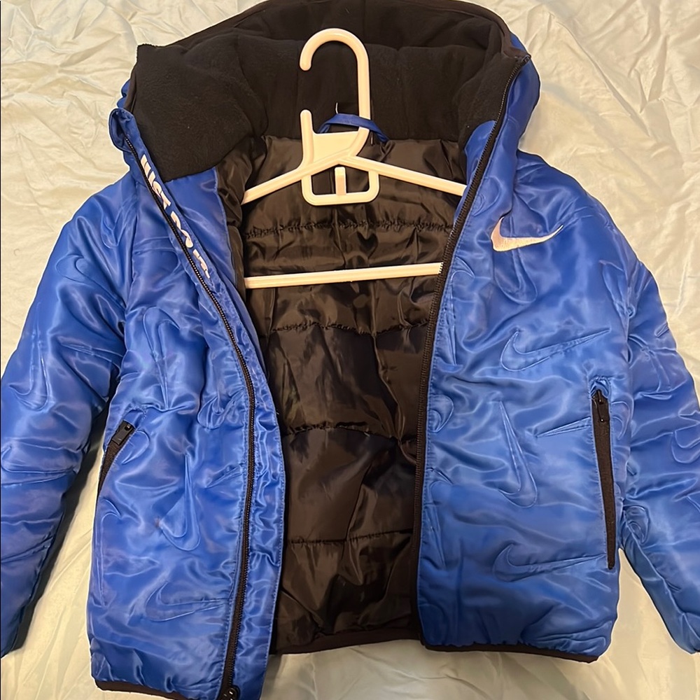 Nike Kids Blue Puffer Jacket